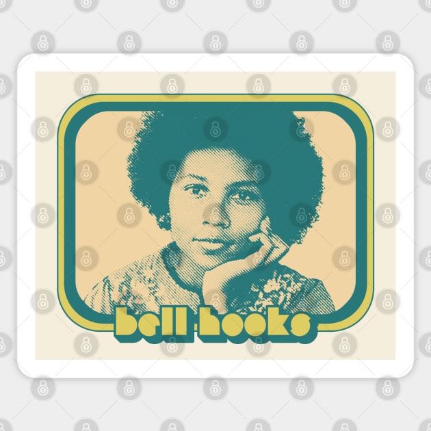 Bell Hooks // Retro Style Feminist Icon Design Sticker by DankFutura